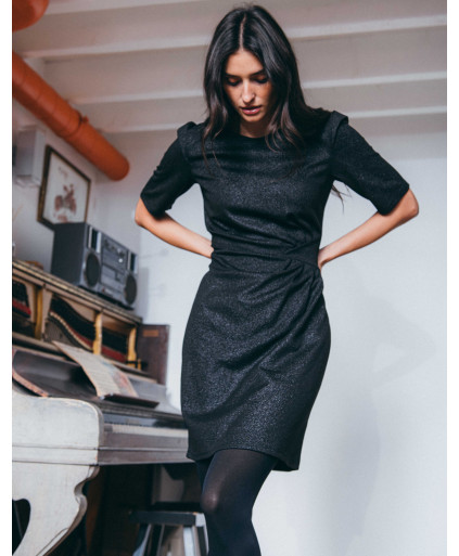 Robe PIPA - Noir  | Julie Guerlande | Vêtements pour femme