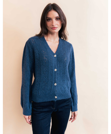 Gilet MARTIN - Marine  | Julie Guerlande | Vêtements pour femme