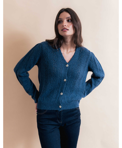 Gilet MARTIN - Marine  | Julie Guerlande | Vêtements pour femme