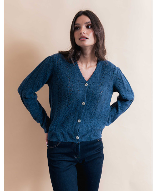 Gilet MARTIN - Marine  | Julie Guerlande | Vêtements pour femme