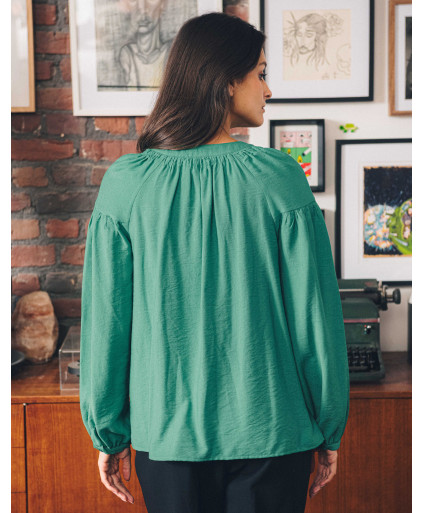 Blouse BELINDA - Gazon  | Julie Guerlande | Vêtements pour femme