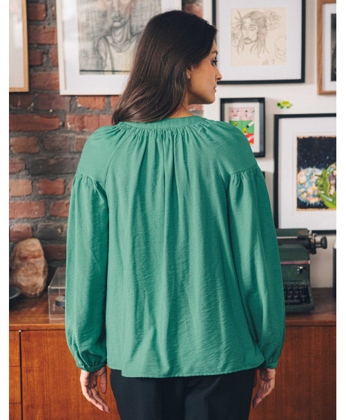 Blouse BELINDA - Gazon  | Julie Guerlande | Vêtements pour femme