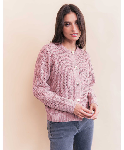 Cardigan FLORIE - Bois de rose  | Julie Guerlande | Vêtements pour femme