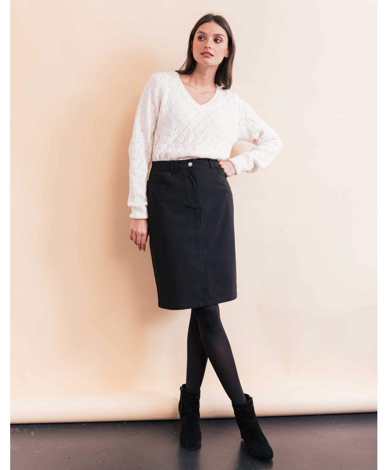 Jupe BARNABE - Noir  | Julie Guerlande | Vêtements pour femme