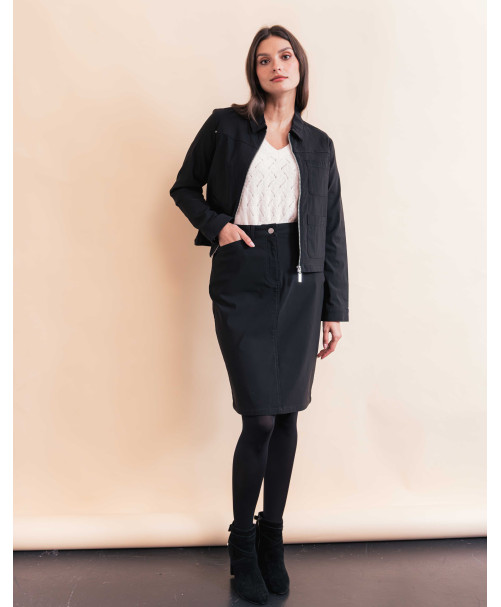 Jupe BARNABE - Noir  | Julie Guerlande | Vêtements pour femme