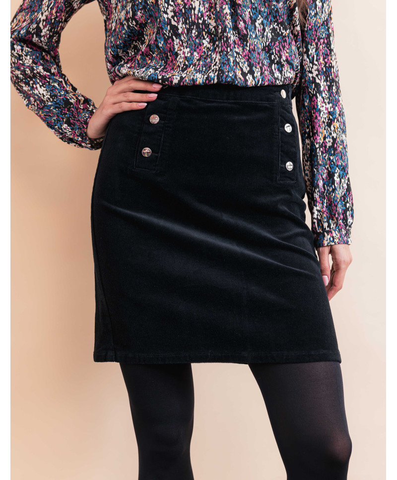 Jupe DASILE - Noir  | Julie Guerlande | Vêtements pour femme