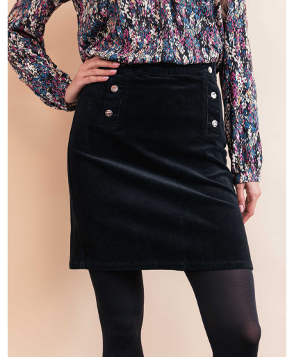 Jupe DASILE - Noir  | Julie Guerlande | Vêtements pour femme
