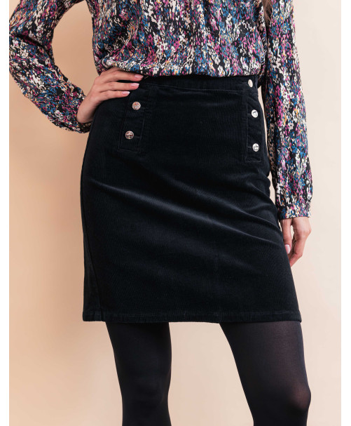Jupe DASILE - Noir  | Julie Guerlande | Vêtements pour femme