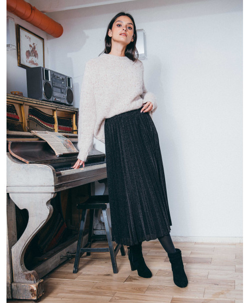 Jupe PIVANNA - Noir  | Julie Guerlande | Vêtements pour femme