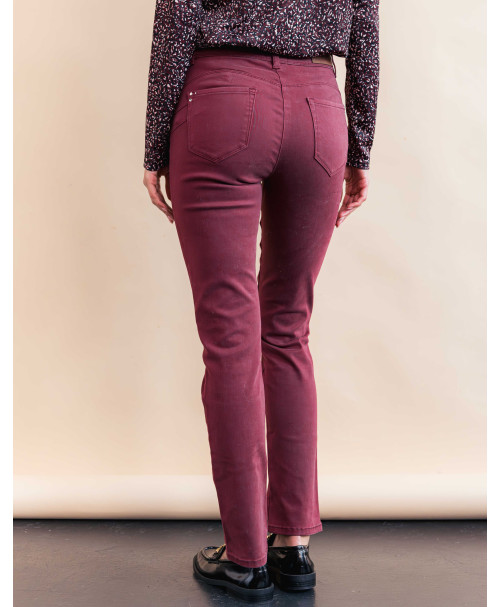 Pantalon ELIOT - Grenat | Julie Guerlande | Vêtements pour femme