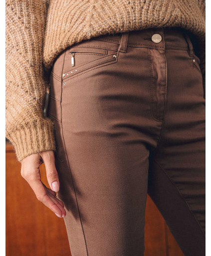 Pantalon ELIOT - Marron  | Julie Guerlande | Vêtements pour femme