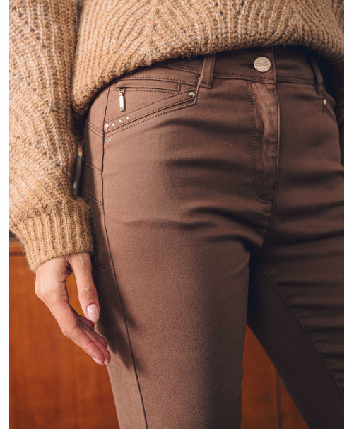 Pantalon ELIOT - Marron  | Julie Guerlande | Vêtements pour femme