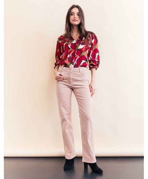Pantalon FANTINE - Beige  | Julie Guerlande | Vêtements pour femme