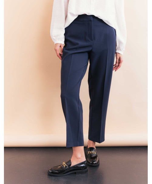 Pantalon MAGDALENA - Marine  | Julie Guerlande | Vêtements pour femme