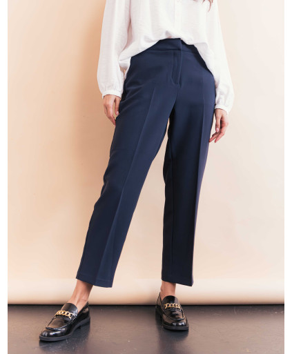 Pantalon MAGDALENA - Marine  | Julie Guerlande | Vêtements pour femme