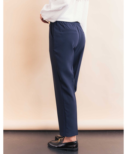 Pantalon MAGDALENA - Marine  | Julie Guerlande | Vêtements pour femme