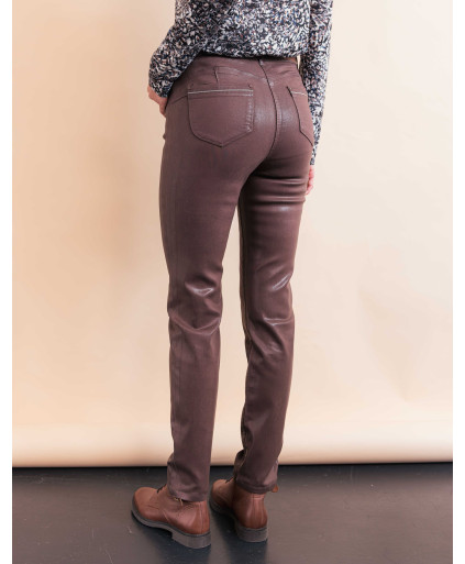 Pantalon MARJOLAINE - Marron  | Julie Guerlande | Vêtements pour femme