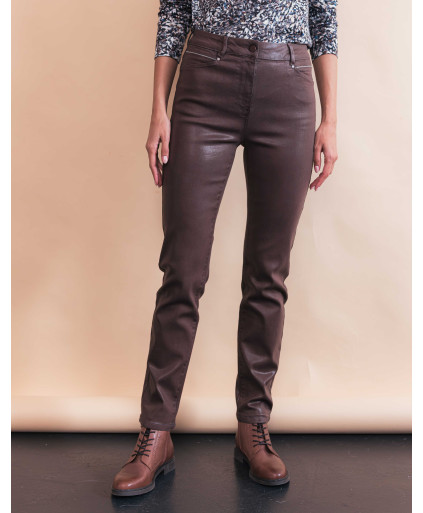 Pantalon MARJOLAINE - Marron  | Julie Guerlande | Vêtements pour femme