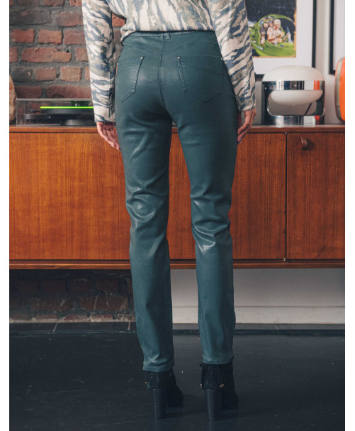 Pantalon MARJORIE - Vert bouteille  | Julie Guerlande | Vêtements pour femme