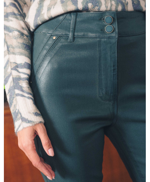 Pantalon MARJORIE - Vert bouteille  | Julie Guerlande | Vêtements pour femme