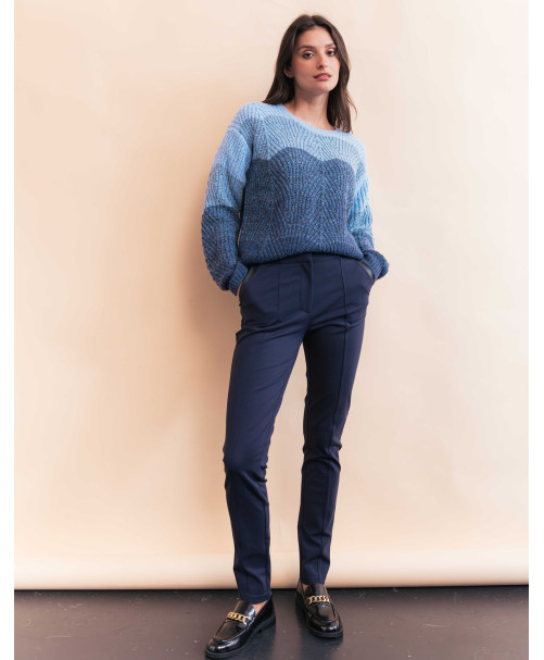 Pantalon MATHILDA - Marine  | Julie Guerlande | Vêtements pour femme