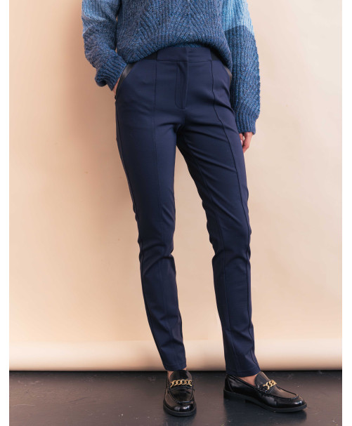 Pantalon MATHILDA - Marine  | Julie Guerlande | Vêtements pour femme