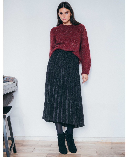Pull FRIDA - Grenat  | Julie Guerlande | Vêtements pour femme