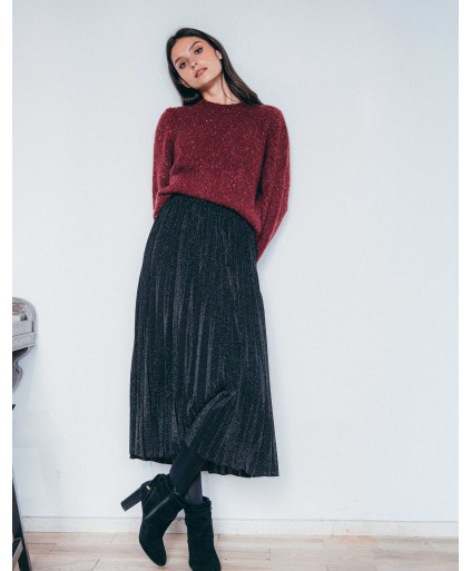Pull FRIDA - Grenat  | Julie Guerlande | Vêtements pour femme