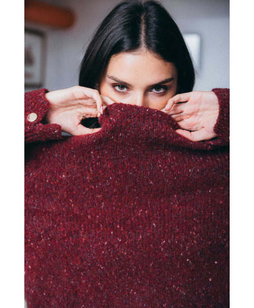 Pull FRIDA - Grenat  | Julie Guerlande | Vêtements pour femme