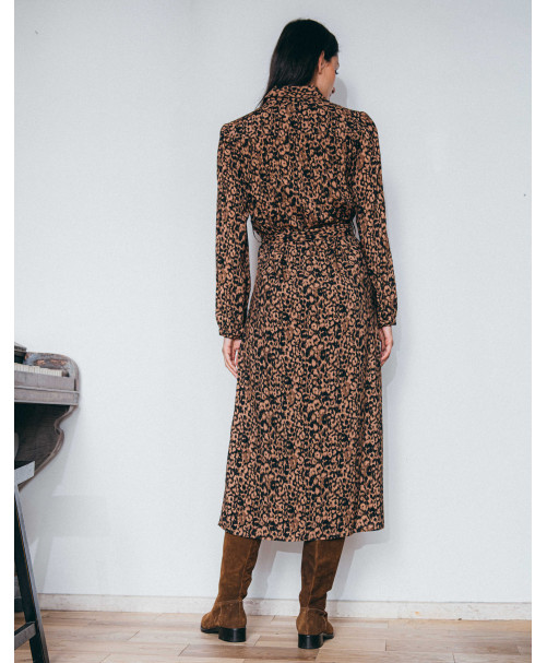 Robe ADELE - Noir profond  | Julie Guerlande | Vêtements pour femme