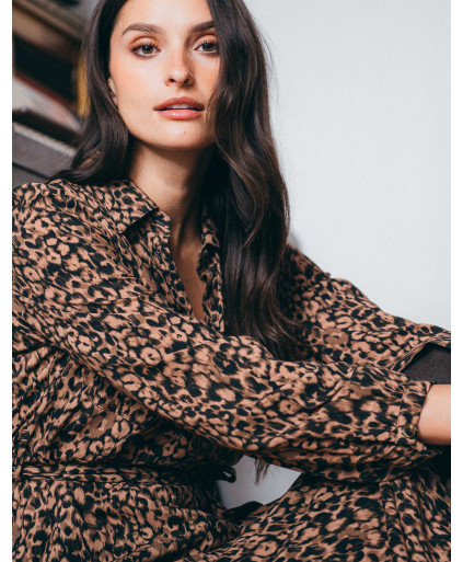Robe ADELE - Noir profond  | Julie Guerlande | Vêtements pour femme