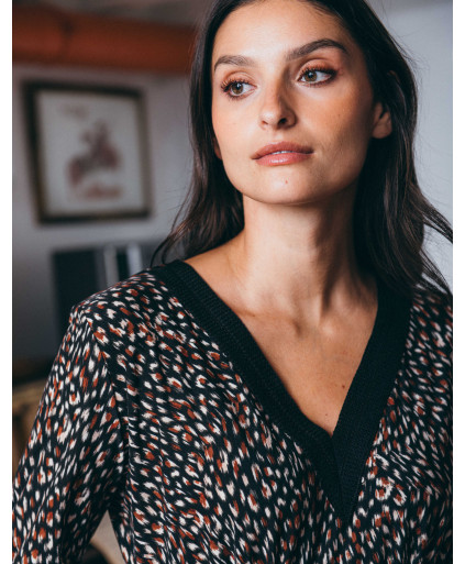 Robe BERANGERE - Noir profond  | Julie Guerlande | Vêtements pour femme