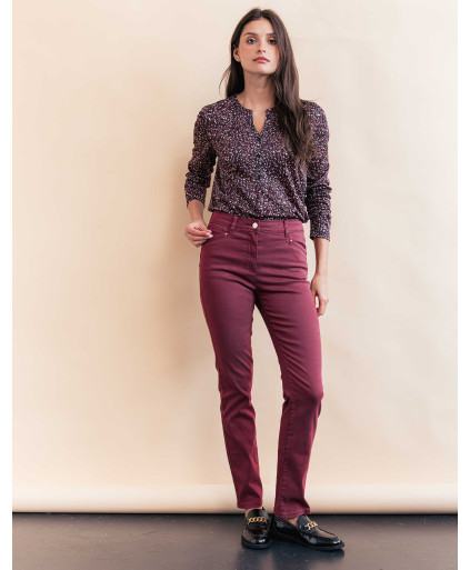 Tee-shirt BERTHU - Grenat  | Julie Guerlande | Vêtements pour femme