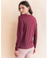 Tee-shirt FLOWER - Grenat