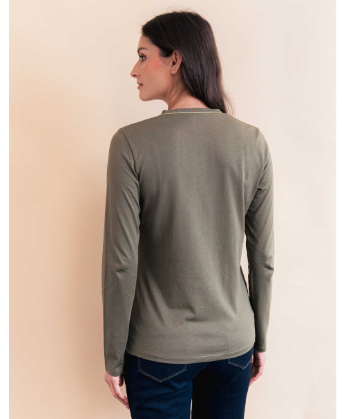 Tee-shirt MELISSANDRE - Kaki  | Julie Guerlande | Vêtements pour femme