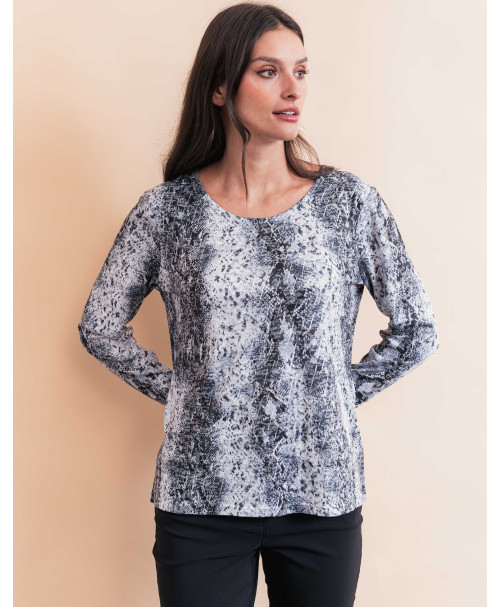Tee-shirt NORA - Gris  | Julie Guerlande | Vêtements pour femme