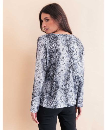 Tee-shirt NORA - Gris  | Julie Guerlande | Vêtements pour femme
