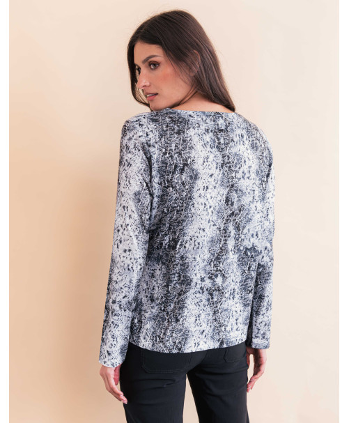 Tee-shirt NORA - Gris  | Julie Guerlande | Vêtements pour femme