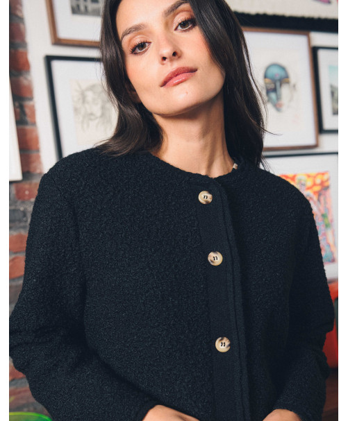 Veste SIDONIE - Noir  | Julie Guerlande | Vêtements pour femme