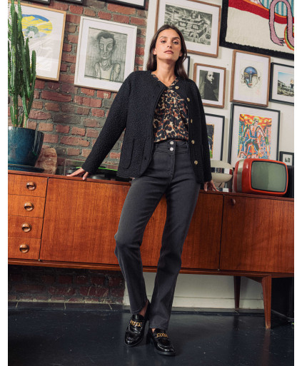 Veste SIDONIE - Noir  | Julie Guerlande | Vêtements pour femme