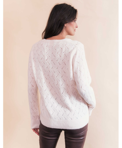 Pull BASTIEN - Ecru  | Julie Guerlande | Vêtements pour femme