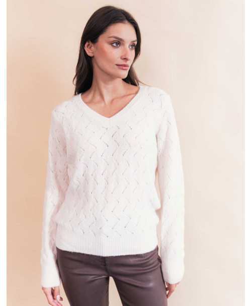 Pull BASTIEN - Ecru  | Julie Guerlande | Vêtements pour femme