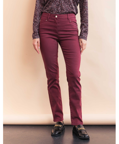 Pantalon ELIOT - Grenat  | Julie Guerlande | Vêtements pour femme