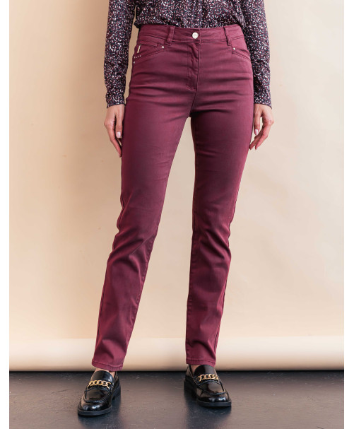 Pantalon ELIOT - Grenat  | Julie Guerlande | Vêtements pour femme