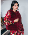 Gilet SLOVENIE - Grenat  | Julie Guerlande | Vêtements pour femme
