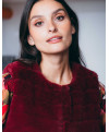 Gilet SLOVENIE - Grenat  | Julie Guerlande | Vêtements pour femme