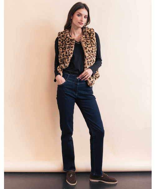 Gilet SLOVENIE - Léopard  | Julie Guerlande | Vêtements pour femme