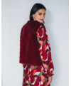 Gilet SLOVENIE - Grenat  | Julie Guerlande | Vêtements pour femme