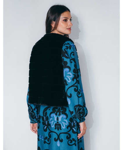 Gilet SLOVENIE - Noir  | Julie Guerlande | Vêtements pour femme