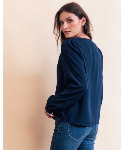 Blouse DALI - Marine  | Julie Guerlande | Vêtements pour femme